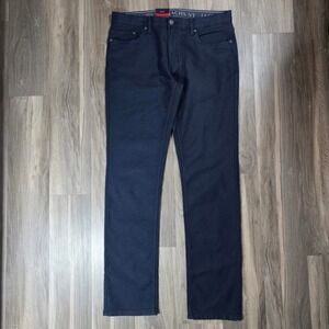 Jachs New York Mens Straight‎ Fit 5-Pocket Pant Navy Blue 34x34 Flex Waistband